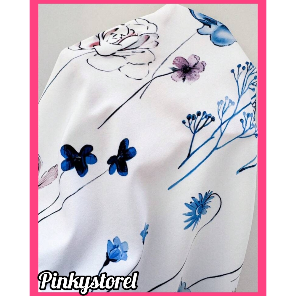 White Floral Halter Dress - Picture 6 of 6